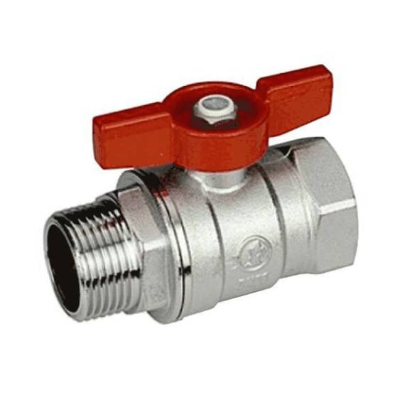 Шаровой кран Giacomini R254D R254X005 1", вн-нар, ручка бабочка