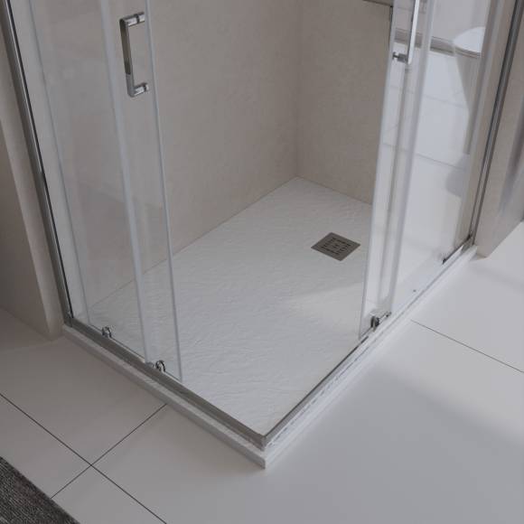 Поддон для душа BelBagno Uno AH 100х80, белый, с сифоном
