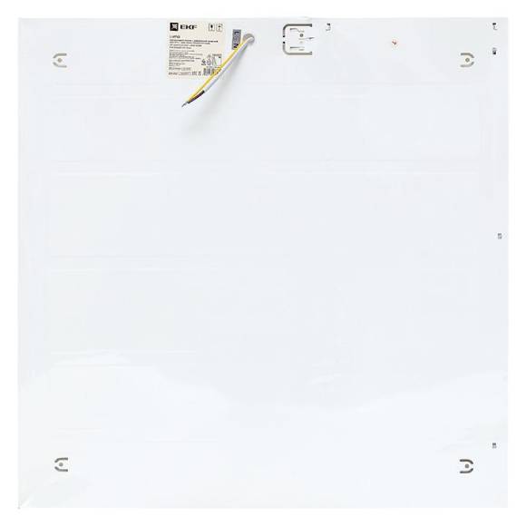 Светильник светодиодный ДУО-4110-L 40Вт 6500К 595х595 25мм ДВО опал с равномерной засветкой панель Basic EKF LPL-4110-L-40-6500