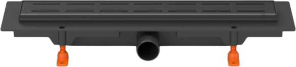 Душевой трап (лоток) MCH Chudej Line CH450LC 45 см, матовый черный