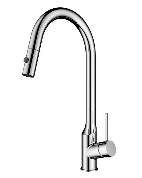 Смеситель для кухни Wonzon & Woghand WW-A21252-BS брашированный никель