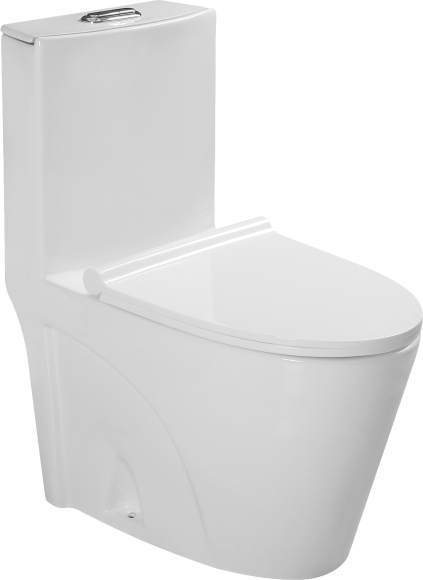 Унитаз-моноблок напольный SantiLine SL-5012 с микролифтом