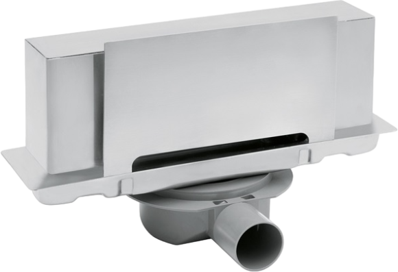 Душевой трап (лоток) Plumberia Selection PSW Walldrain PSW30MT 20 см, решетка матовая нержавеющая сталь, с сифоном, под плитку