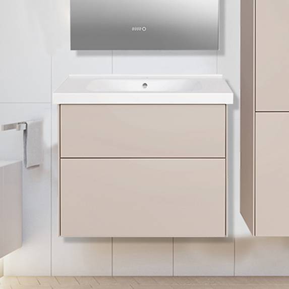 Тумба с раковиной ASB-Mebel Гранада 80 тирамису софт