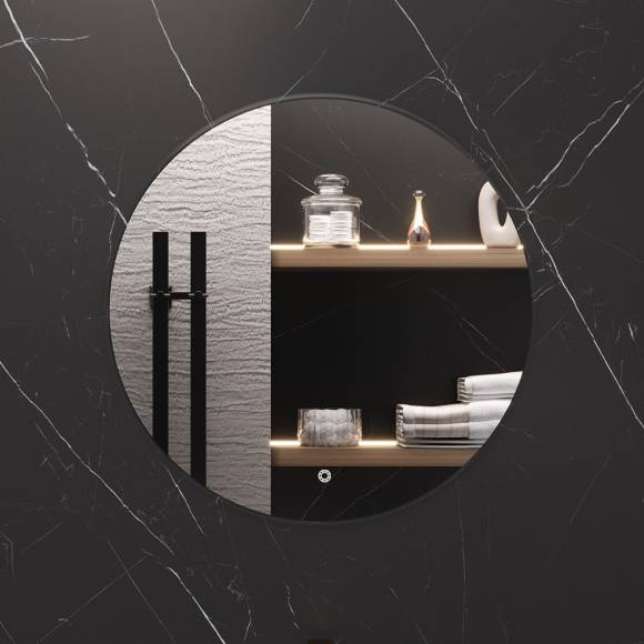 Зеркало круглое Aqua de Marco Milan 65 см, с LED-подсветкой