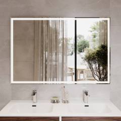 Зеркало DIWO Дмитров 120 с подсветкой светодиодной, сенсорный выключатель, прямоугольное, настенное Зеркало DIWO Дмитров 120 с подсветкой светодиодной, сенсорный выключатель, прямоугольное, настенное