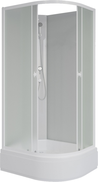 Душевая кабина Niagara Promo P90/80/26L/MT/BK 90х80 см, без крыши, L