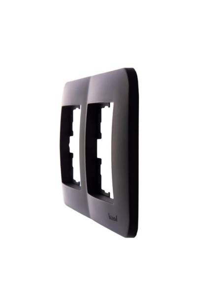 Рамка 2-м Karina Life горизонт. черн. бархат LEZARD 708-4200-147 Рамка 2-м Karina Life горизонт. черн. бархат LEZARD 708-4200-147