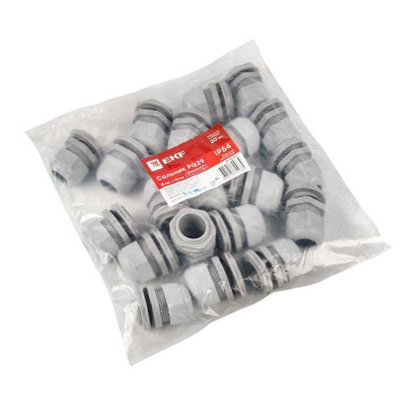 Сальник PG29 IP54 d отв. 36мм/d провод. 18-25мм PROxima EKF plc-pg-29-r Сальник PG29 IP54 d отв. 36мм/d провод. 18-25мм PROxima EKF plc-pg-29-r