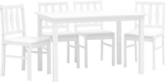 Обеденная группа Stool Group Ingrid стол + 4 стула, белая