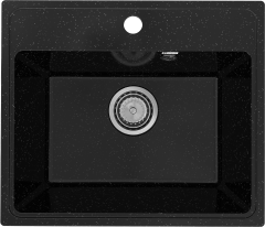 Мойка кухонная Practik PR-M 490-004 черный оникс