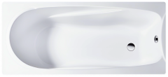 Акриловая ванна Veedi by Pestan Una 180x80 см, пристенная, белая, с каркасом