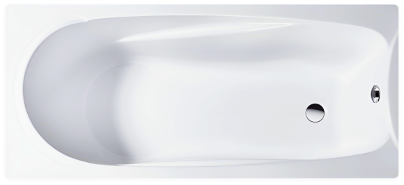 Акриловая ванна Veedi by Pestan Una 180x80 см, пристенная, белая, с каркасом