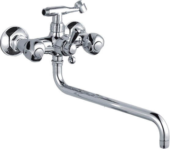 Смеситель с длинным изливом для ванны Ledeme H26 L2626-2 хром