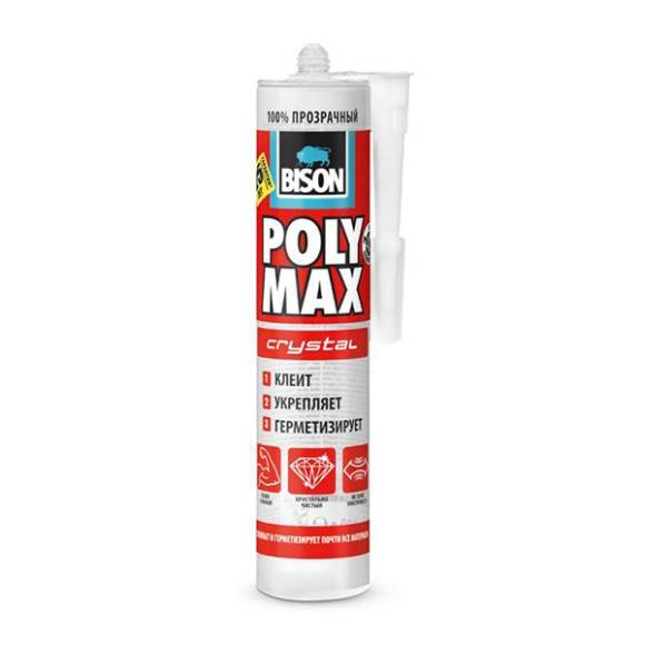 Клей-герметик Bison Polymax бесцветный 300г