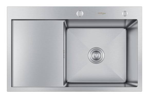 Мойка для кухни HOFFGER 7850R SATIN (Чаша справа)
