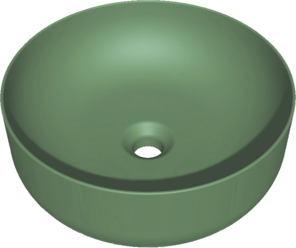 Накладная раковина Kerasan Nolita 534411*0 40 см, verde muschio