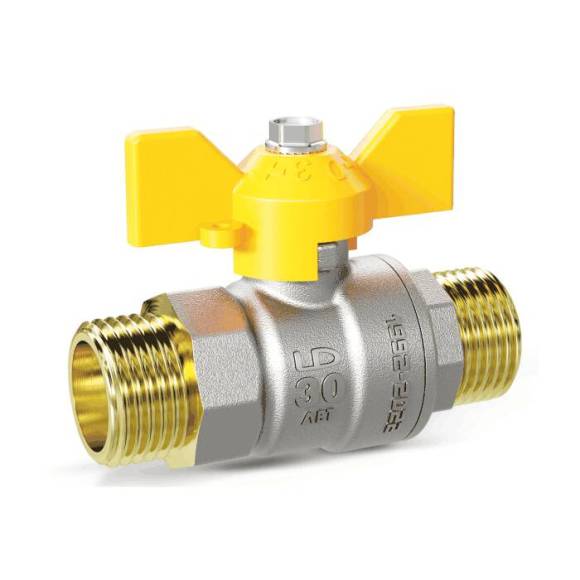 Шаровой кран LD Pride 47.15.Н-Н.Б газ, 1/2" НРx1/2" НР