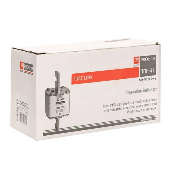 Вставка плавкая ППН-41 1250/1250А габарит 4 PROxima EKF fus-41/1250 Вставка плавкая ППН-41 1250/1250А габарит 4 PROxima EKF fus-41/1250