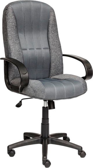 Компьютерное кресло TetChair СН833 ткань серая, сетка 207, 12