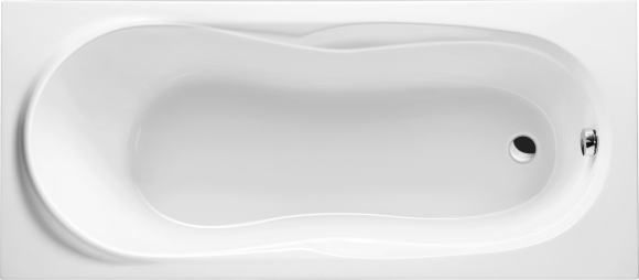 Акриловая ванна Excellent Serenity 170x75 см, встраиваемая, белая, с каркасом