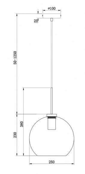 Подвесной светильник Freya Bravis FR8006PL-01BS