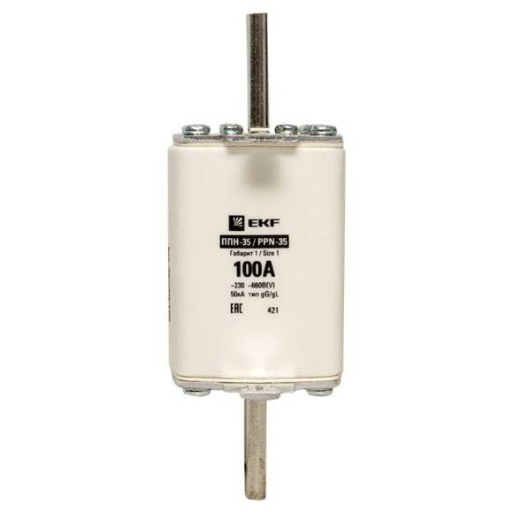 Вставка плавкая ППН-35 250/100А габарит NT1 PROxima EKF fus-35/250/100 Вставка плавкая ППН-35 250/100А габарит NT1 PROxima EKF fus-35/250/100
