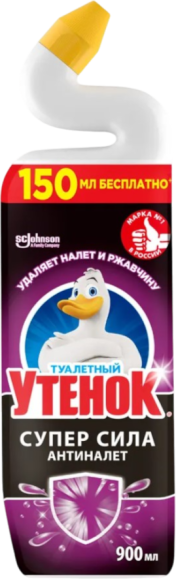 Универсальное моющее средство Туалетный утенок Супер сила антиналет 0,9 л