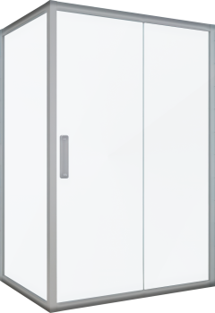 Душевой уголок Kubele DE019 R-CLN-CH 150х110 см, профиль хром Душевой уголок Kubele DE019 R-CLN-CH 150х110 см, профиль хром