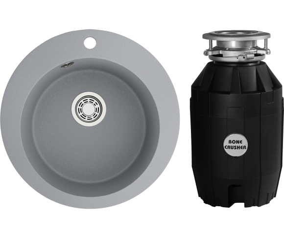 Комплект Мойка Emar Quartz + Измельчитель Bone Crusher BC 810-AS
