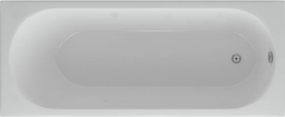 Акриловая ванна AQUATEK Оберон OBR160-0000039 160x70 см, пристенная, белая, с каркасом, со сливом-переливом