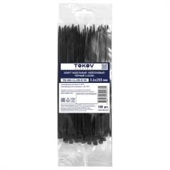 Хомут кабельный нейлоновый черн. 3.6х200 (уп.100шт) TOKOV ELECTRIC TKE-HNS-3.6-200-B/100 Хомут кабельный нейлоновый черн. 3.6х200 (уп.100шт) TOKOV ELECTRIC TKE-HNS-3.6-200-B/100