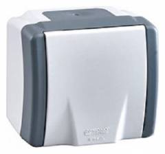 Розетка влагозащищенная с заземлением и крышкой Mono Electric Octans IP54 154-020006-116 Розетка влагозащищенная с заземлением и крышкой Mono Electric Octans IP54 154-020006-116