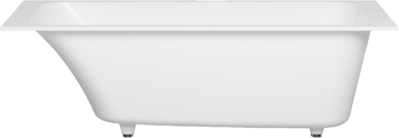 Ванна из искусственного камня Salini Orlanda Kit S-Sense 170x80 см, встраиваемая, матовая белая, на ножках, со сливом-переливом, с донным клапаном