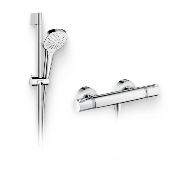 Душевой комплект Термостат Hansgrohe Ecostat Comfort 13116000 для душа + Гарнитур Croma Select E Vario 26582400