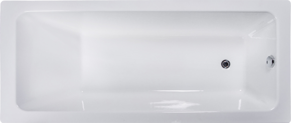 Чугунная ванна Wotte Line Plus1 180x80 см, пристенная, на ножках