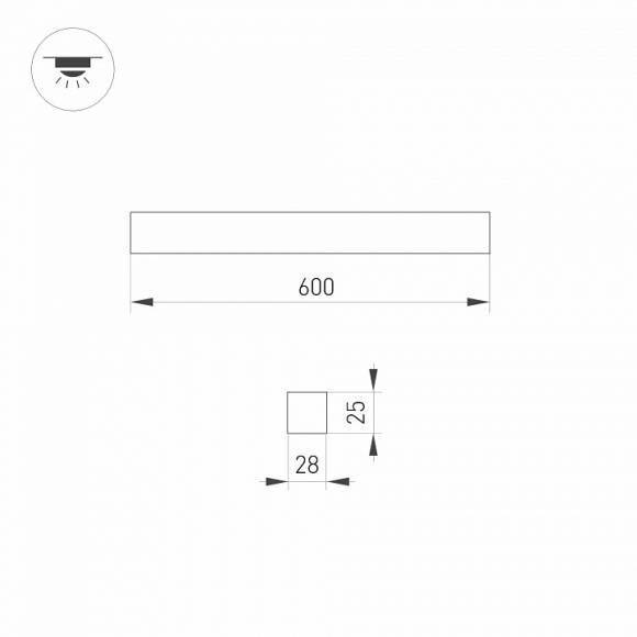 Светильник для потолка Армстронг Arlight STARLINE 031569