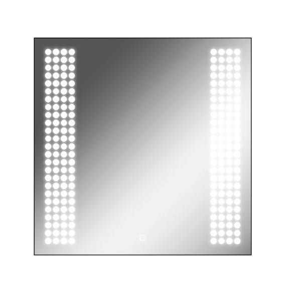 Зеркало Sansa Cosmo 70 black alum с подсветкой