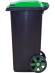 Мусорный бак 60л. с зелёной крышкой Мусорный бак 60л. с зелёной крышкой