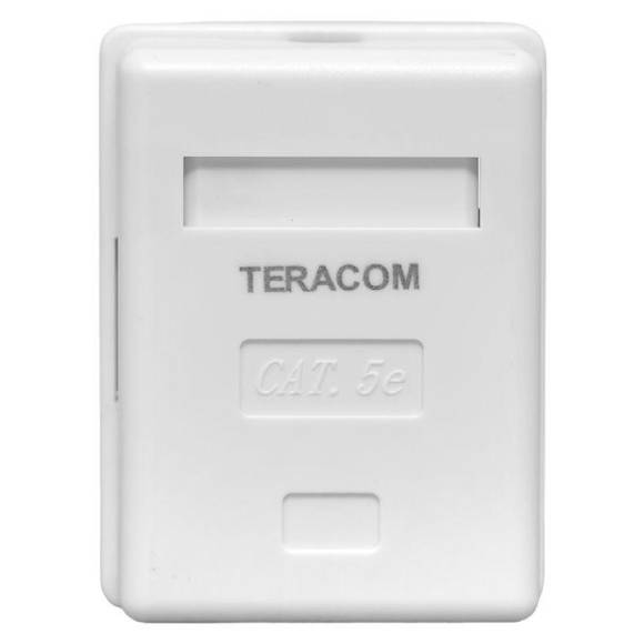 Розетка настенная TERACOM кат.5E неэкранированная 1 порт RJ-45 Dual IDC бел. EKF TRC-WBOX-1RJ45-5EUTP-WH Розетка настенная TERACOM кат.5E неэкранированная 1 порт RJ-45 Dual IDC бел. EKF TRC-WBOX-1RJ45-5EUTP-WH
