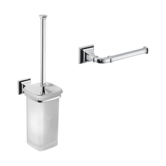Набор Держатель Colombo Design Portofino B3208D хром + Ершик B3207 хром