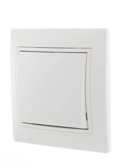 Выключатель 1-кл. СП Mira 10А IP20 с бел.вставкой бел. LEZARD 701-0202-100 Выключатель 1-кл. СП Mira 10А IP20 с бел.вставкой бел. LEZARD 701-0202-100