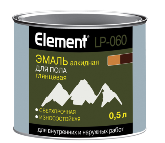 Эмаль для пола Element LP-060 0.5л