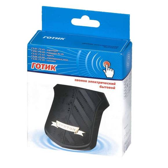 Звонок проводной Готик соловей 220В 80-90дБА черн./зол. Тритон ГЗ-05 Звонок проводной Готик соловей 220В 80-90дБА черн./зол. Тритон ГЗ-05