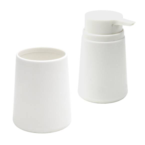 Набор Стакан Ridder Kira белый + Дозатор белый