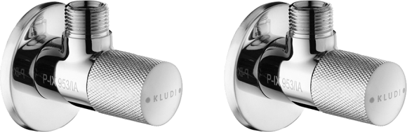 Вентиль Kludi 1584605-00 угловой, 2 шт.