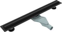 Душевой трап (лоток) Esbano Slim Side 70 cм, матовый черный