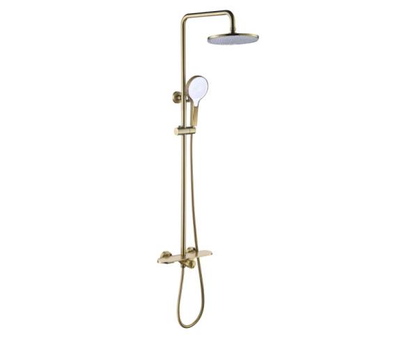 Душевая стойка Bronze de Luxe Icon 80112CG матовое золото