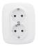 Розетка 2-м СП Valena Allure 16А IP20 250В 2х2P+E защ. шторки безвинт. клеммы с лицев. панелью бел. Leg 753726