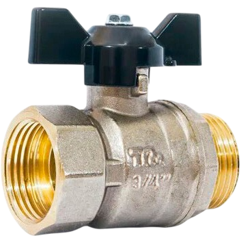 Шаровой кран TeRma NEOS 32022 3/4", вн-нар, ручка бабочка